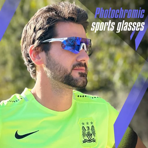 Imagen 2 del producto Kapvoe gafas de sol fotocromáticas para correr, gafas de ciclismo para hombres y mujeres, gafas para bicicleta UV400, gafas para deportes de bicicleta MTB 2024
