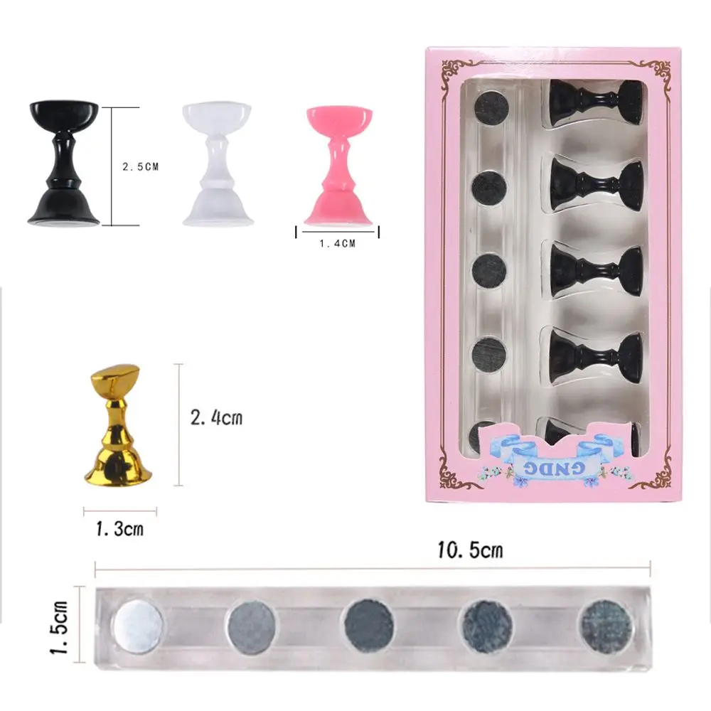 Tools False Nail Practice Model Nail Display Chess Board Nail Display Stand False Nail Tip Holder Nail Art Practice Stands