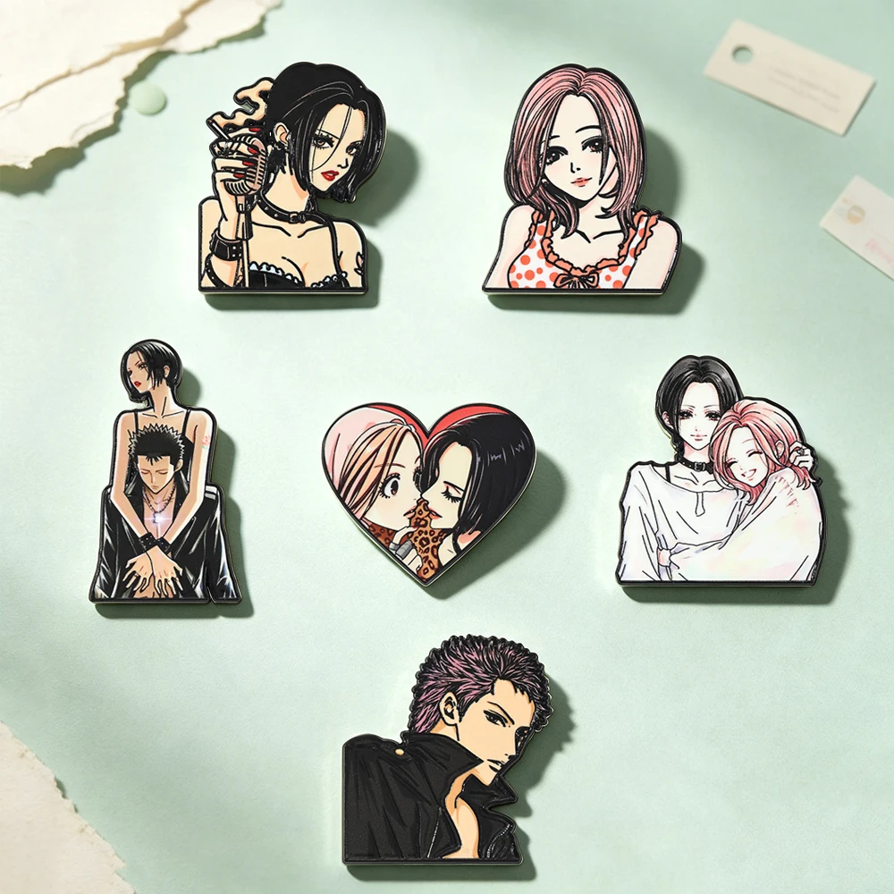 Set de 6 pines esmaltados esti - Nana Anime Merchandise reseña y precio