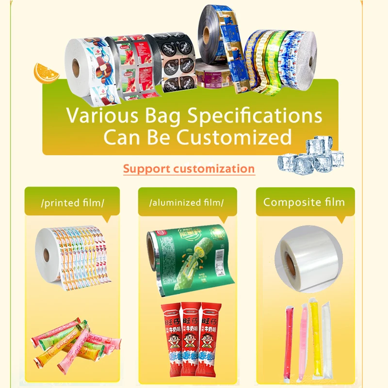 Automatic Ice Lolly Ice Pop Popsicle Stick Making Machine Fruit Juice Liquid Filling And Sealing Packaging Packing Machine