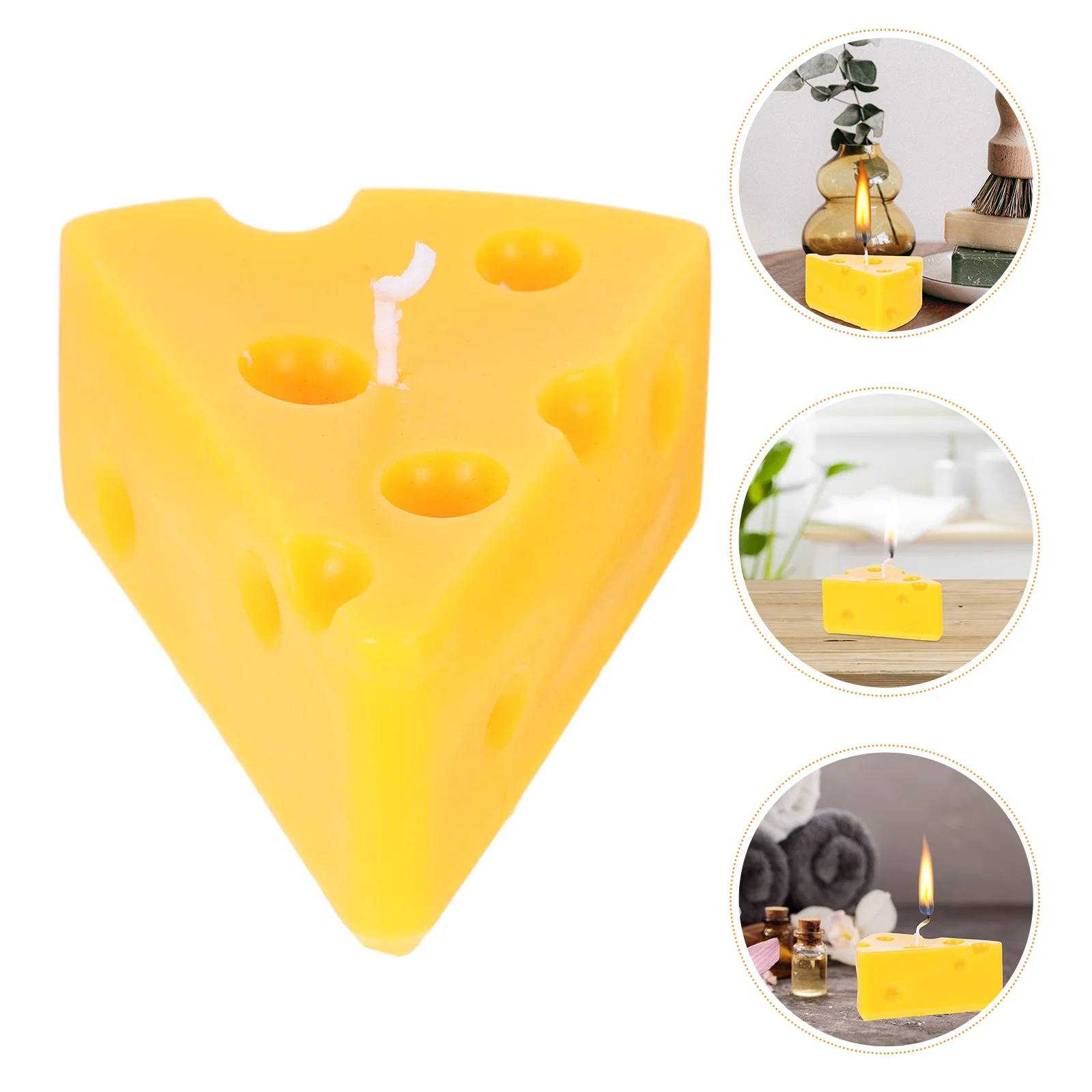 Cheese Aromatherapy Gathering Shape Party Scented Self Made Decor Photo Prop Paraffin Atmosphere Birthday Relaxation