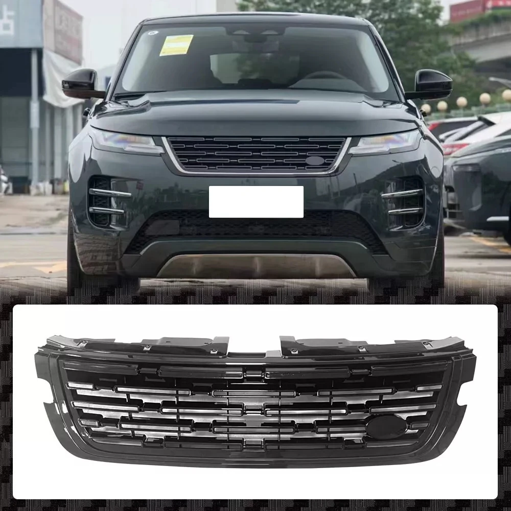 

Fit for LR Range Rover Evoque 2024 2025 Black Front Grille Mesh Grill Vent Trim