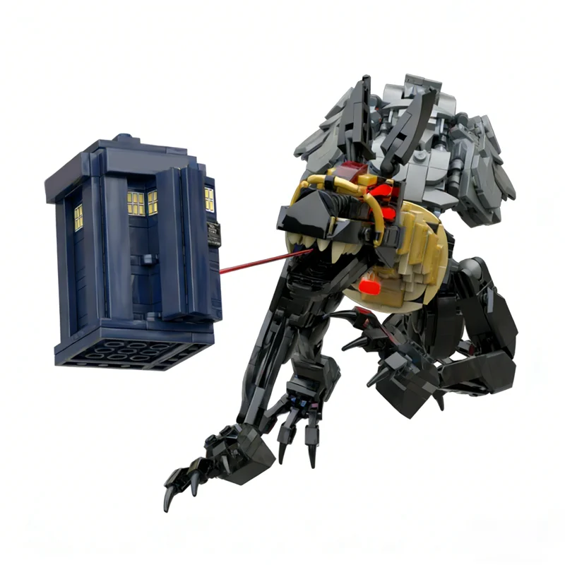 670pcs MOC Sutekh Tardis Other Model Building Blocks Home Decor Desk Display Shelf Accent Collector Displayable Gift For Adults