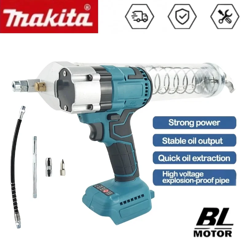 

Бесщеточный электрический смазочный пистолет Makita, беспроводной полностью автоматический экскаватор высокого давления, специальная посадка, аккумуляторный штифт 18 В