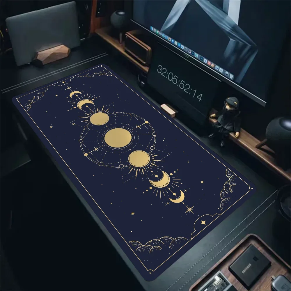 

Коврик для мыши Magic Card Tarot, красочный компьютерный ПК, большой размер, многоразмерный, водонепроницаемый, HD-печать, астрологическая клавиатура, коврик для офисного стола
