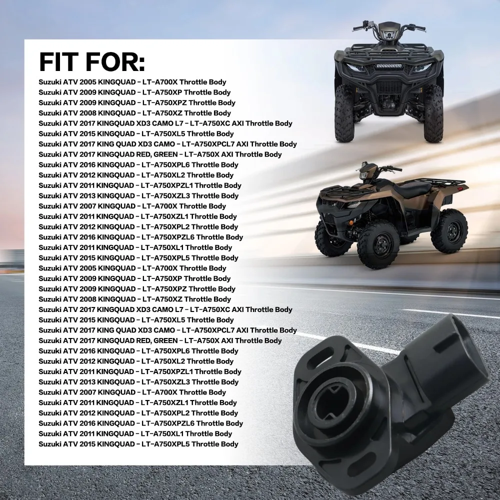 

Датчик положения дроссельной заслонки (TPS) 13580-31G00 для квадроциклов Suzuki KINGQUAD 700 750 LTA700X 4x4 Camo AXi AXi EPS 2005-2017 годов выпуска