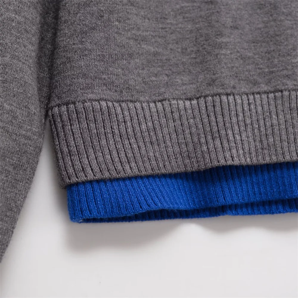 Cardigan tricoté à manches longues et col rond pour femme, vêtement doux et à la mode, couleur bloquée, nouvelle collection automne