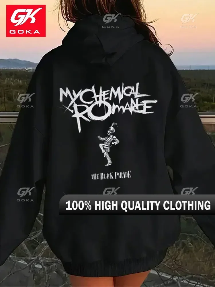 My Chemical Romance-Sweats À Capuche College McR Band Pour Femmes Толстовки Haute Qualité Confortable Punk Emo Rock Automne Hiver