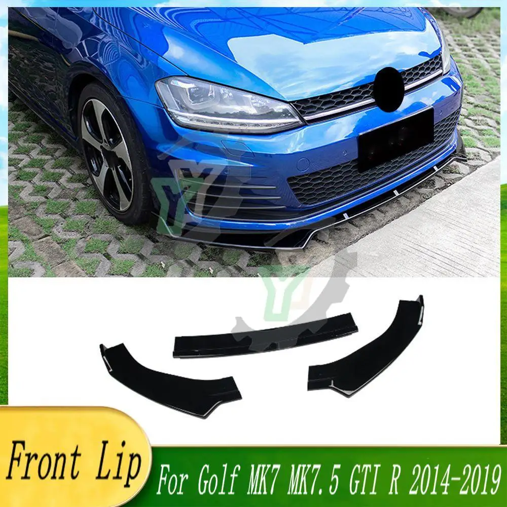 

Car Front Bumper Lip Spoiler Diffuser Body Kit Cover Guard For Volkswagen For VW Golf MK7 MK7.5 GTI GTR GTD 2014 2015 2016-2019