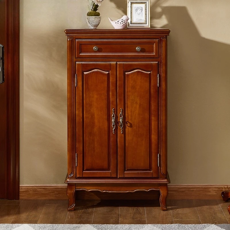 

American all-solid wood shoe cabinet, living room partition, narrow porch, ultra-thin entrance, small cabinet at home door, mult