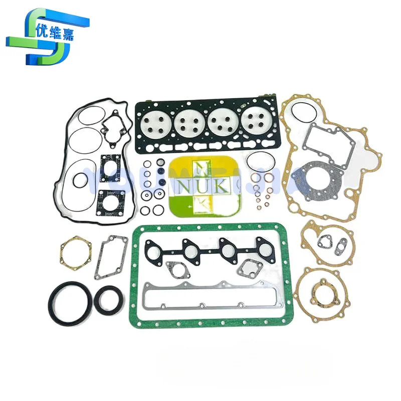 Kubota v3300 engine repair kit cylinder gasket overhaul bag sealing gasket door chamber cover gasket accessories
