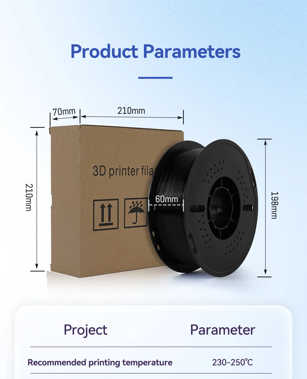 KingRoon 5KG 10KG PLA PETG Filament 1.75mm 3D Printer Plastic No Bubble Spool 3D Printing Materials for 3D Printers S26bcc66f427b4176bd92f0fefcc9e292D