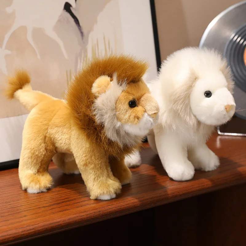 

16-25cm Cute Lion Plush Toy Cartoon Simulation Lion Plushies Doll Anime Soft Stuffed Animal Kids Toys for Children Girls Gifts