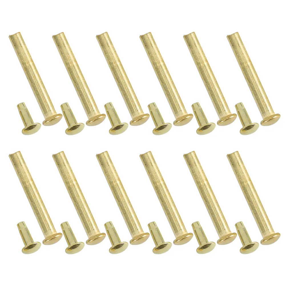 12 set Folding Fan Replacement Hardware Fan Shaft Rivets Repair Accessories For Handheld Paper Fans Diy Maintenance Fastener Kit