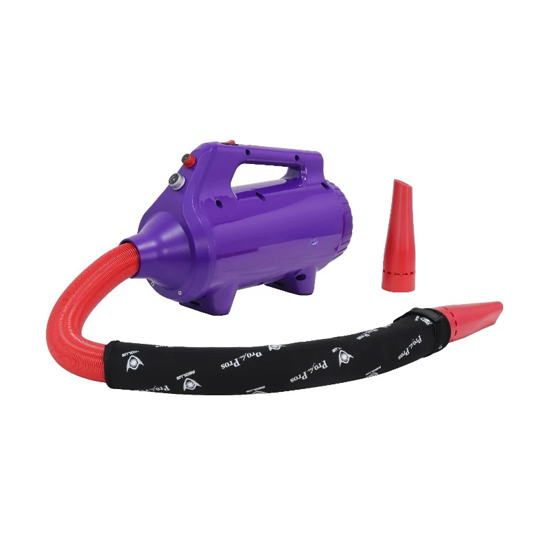 TD-941T-Purple Single Motor Pepe Pet Dryer-1800W, Purple; Comes with Two Patented Ultra-low Temperature Narrow Nozzle