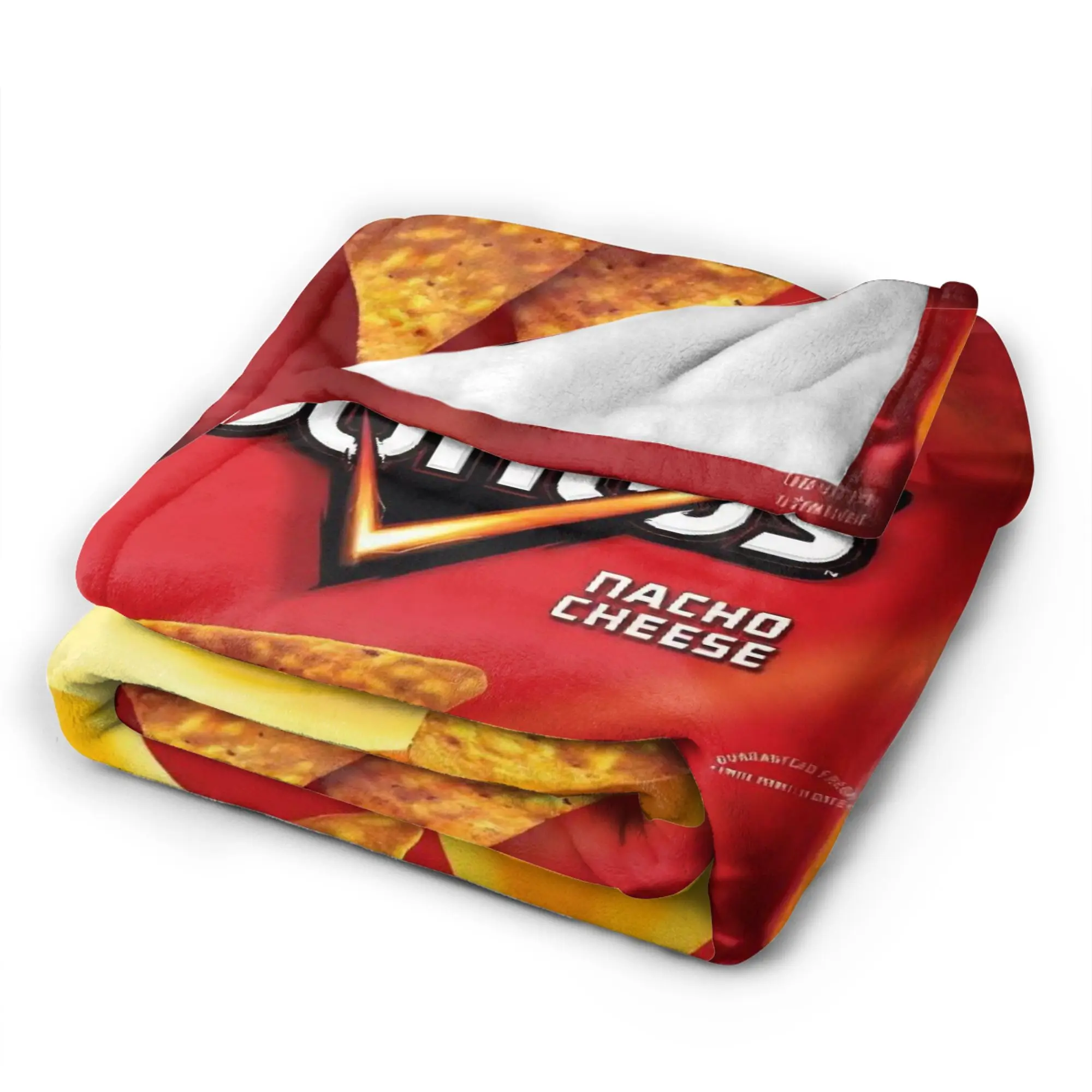 Doritos Tortilla Chips Puffed Food Throw Blanket Soft Graphic Blanket  For Sofa Home Plane Travel Flannel Bedspread Bed Cover - view 5