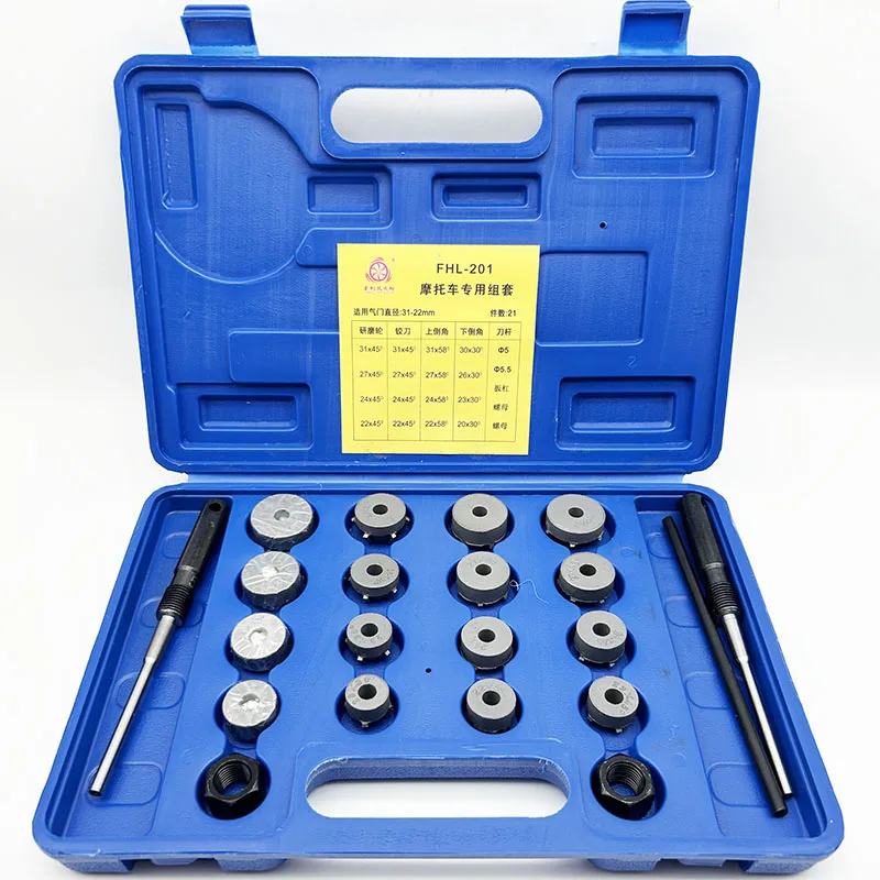 

Valve Seat Cutting And Grinding Tool, Motorcycle Engine Repair Valve Seat Reamer Set