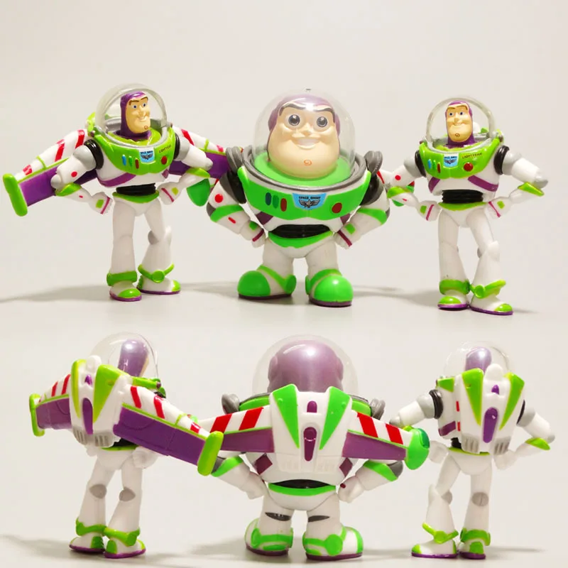 3 Toy Story Anime Figure Series Buzz Spaceman Handicraft Doll Tabletop Ornaments Cake Baking Decoration Model Gifts