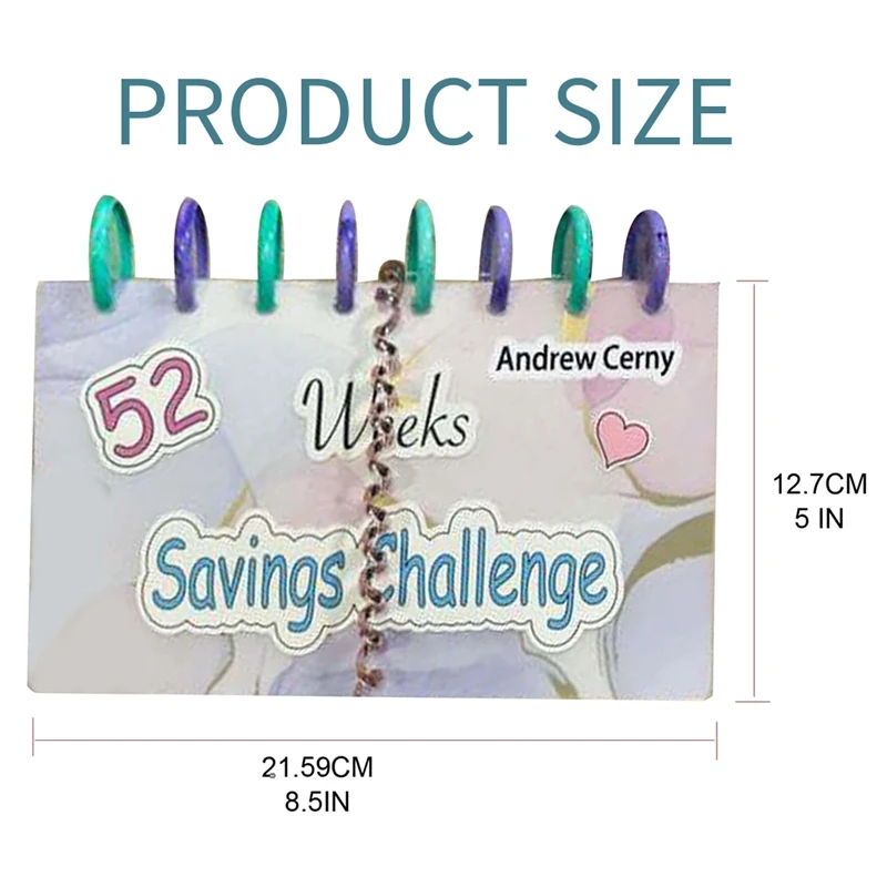 Savings Challenge Reusable Budget Book 52 Week With Cash Envelopes Book Envelope