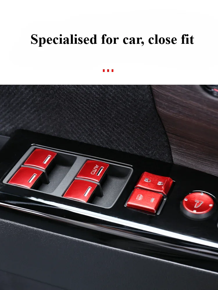 For  2022 Odyssey/Elysion Glass Lift Aluminium alloy Button Sticker Switch Panel Styling modified decorative car accessories