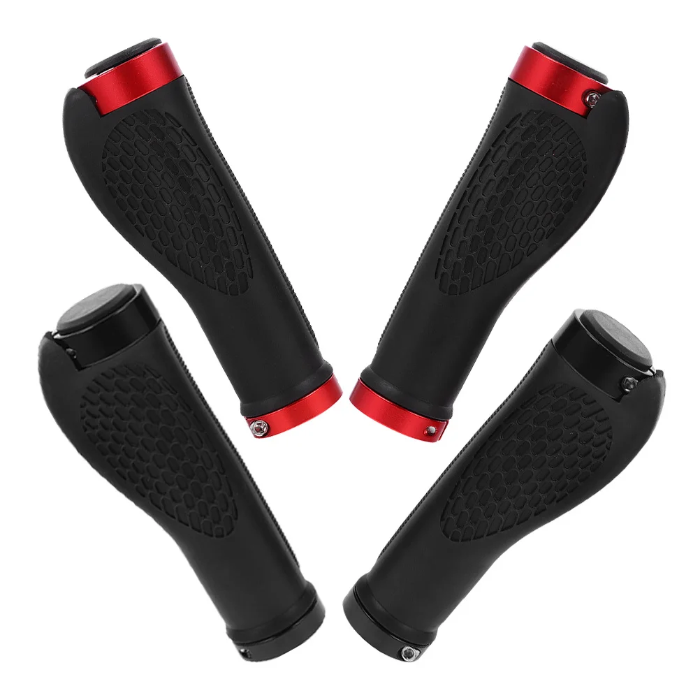 2Pairs Bicycle Handlebar Grips Rubber Non-Skid Shock Absorbing for Mountain Bike Handle Covers Cycling Grips Bike Handle