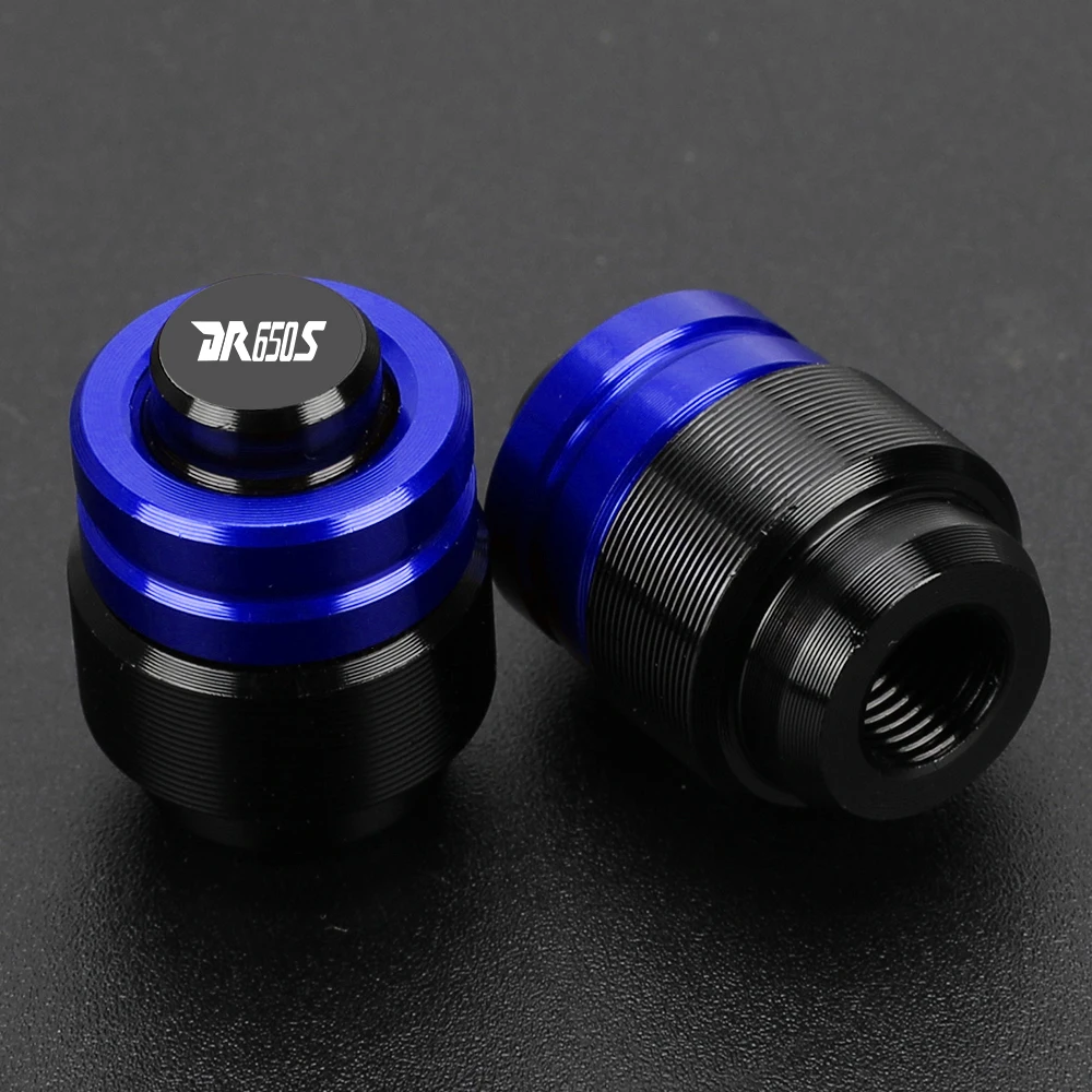 For suzuki DR650S DR 650 S 1994-2010 2009 2008 2007 Motorcycle Rearview Mirror Plug Hole Screw Cap & Tire Valve Stem Caps Cover