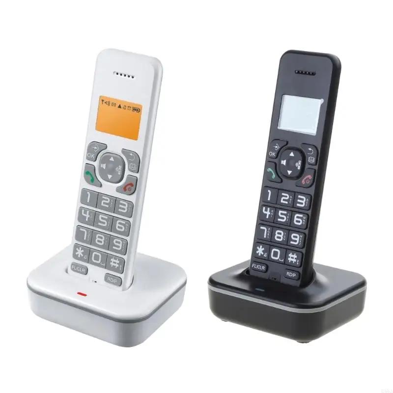 Desktop Telephone Fixed Landline Cordless Caller Number Storage Multi Language E65A