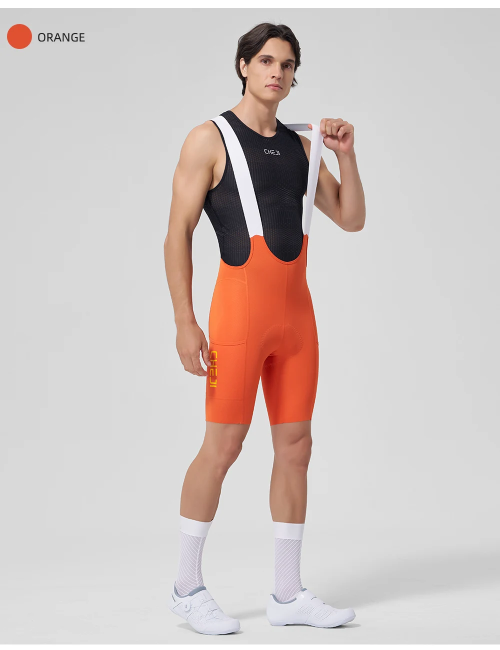 Cheji Herren-Radlerhose mit Trägern – Detail 18