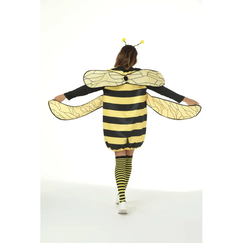 Volwassen Kinderen Halloween Cosplay Kostuums Onesie Gele Bee Ladybug Cosplay Vakantie Kostuums Podium Grappige Outfits Vrouwen Meisjes