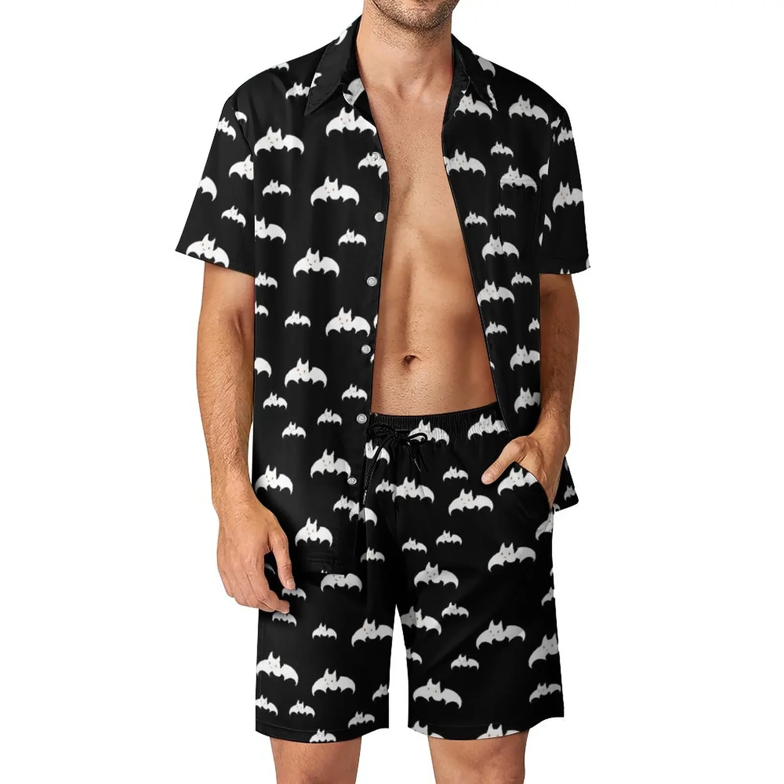 Summer Clothing Flying Bat Shirt Sets 3D Printed Men Casual Fashion Short Sleeves Shirts Oversized Beach Shorts Hawaiian Suits