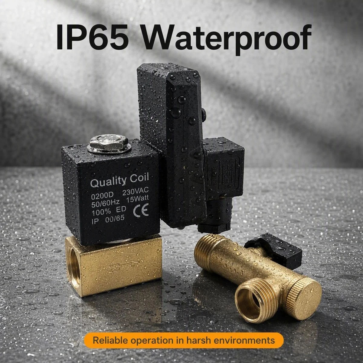 220V Automatic Electronic Timer Drain Valve Solenoid Condensate Auto Drain for Air Compressor Air Dryer Filter Tank IP65 Water