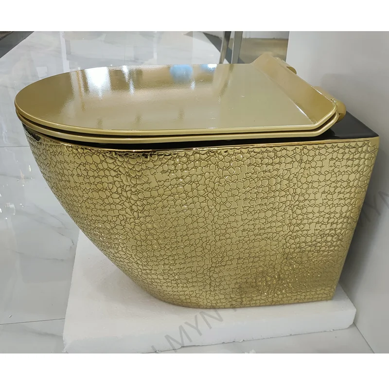 GOLDEN WALL HUNG RIMLESS TOILET