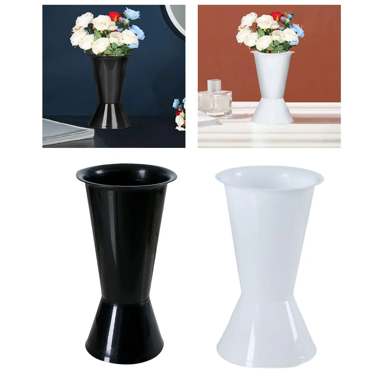Rustic Floral Planter, Elegant Metal Vase for Home Office Decor