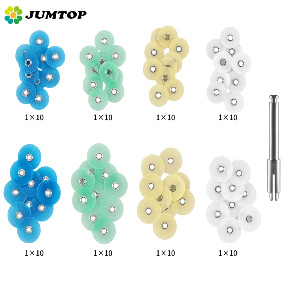 

40/80Pcs Dental Polishing Discs Set - Gross Reduction and Contouring Mandrel Stripes for Dental Procedures and Clinic Use