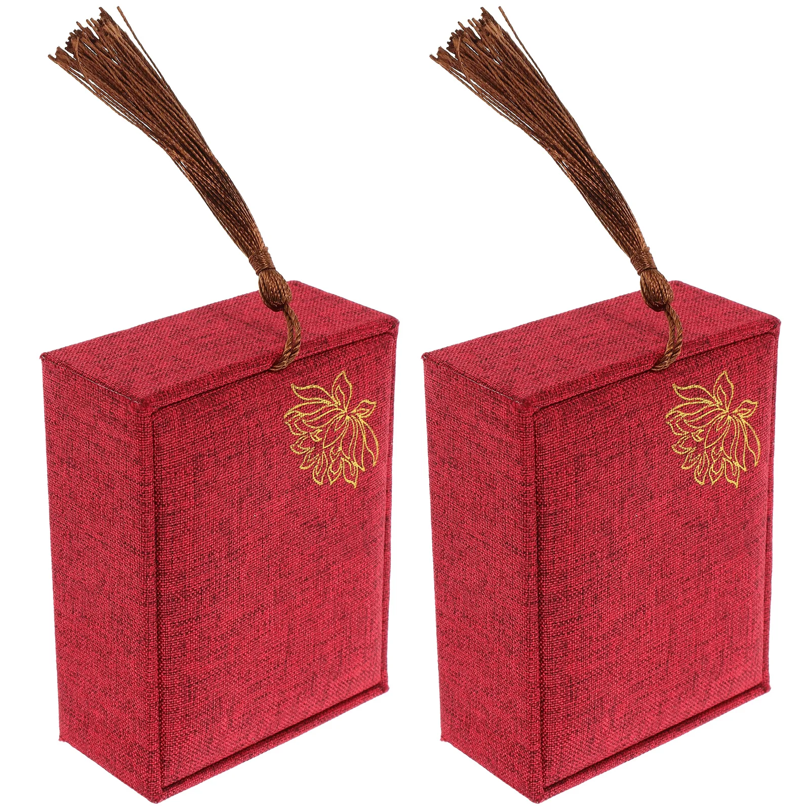 

2pcs Guzheng Nail Box Cloth Storage Holder Portable Fake Nails Container For School Work Outing Embroidery Tassel Organizer