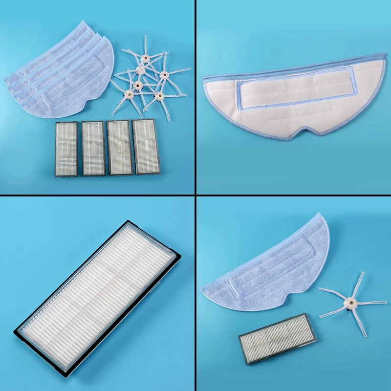 16 Piece Replacement Parts Suitable For Xiaomi Roborock S7 T7S T7 Plus Vacuum Cleaner, Vacuum Cleaner Cleaning Kit