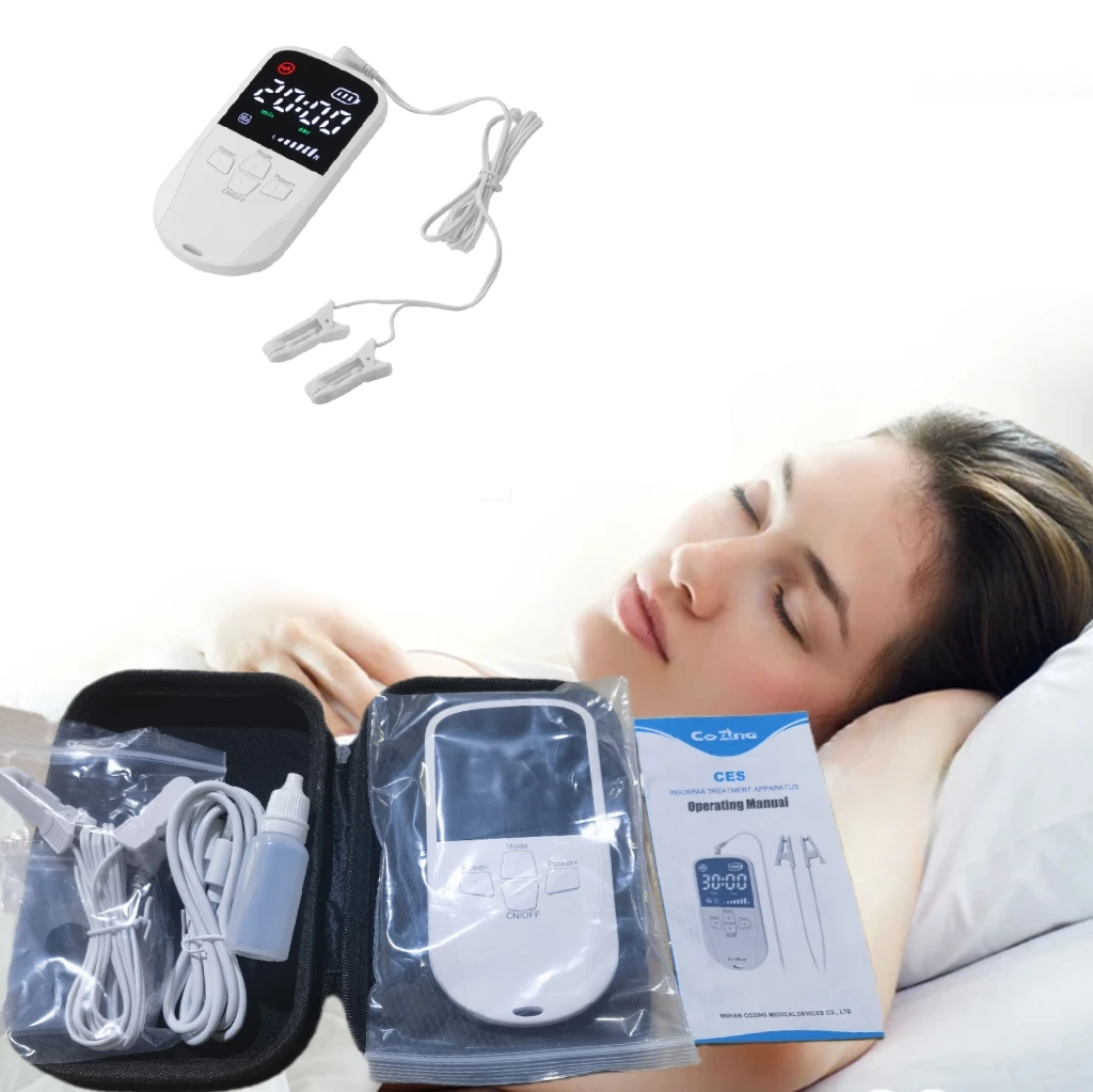 

Portable CES Sleep Therapy Device - Fast-Acting Insomnia Relief, Reduces Anxiety & Depression Symptoms, Migraine Helper