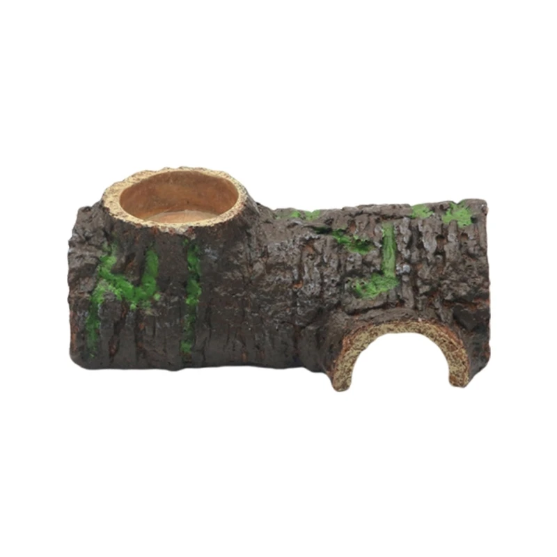 

Simulation Tree Bark Terrariums Scene Decors Fishtanks Underwater Shelter House Drop shipping