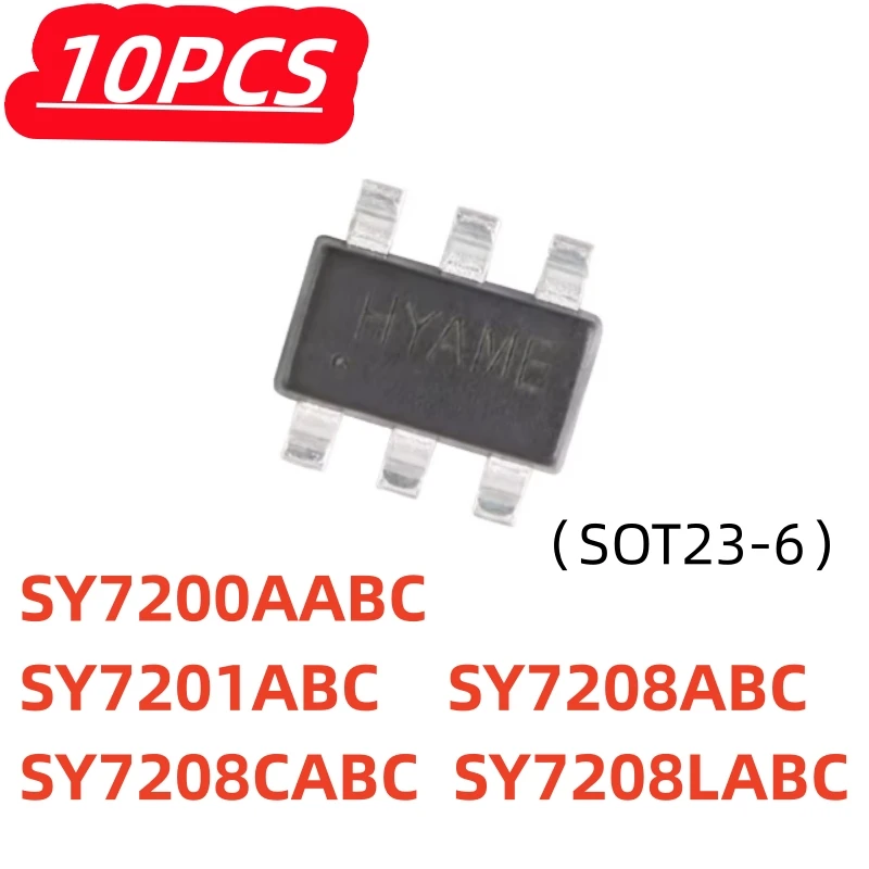 10Pcs/lot New SY7200AABC SY7201ABC SY7208ABC SY7208CABC SY7208LABC SOT23-6 DC-DC boost converter/regulator