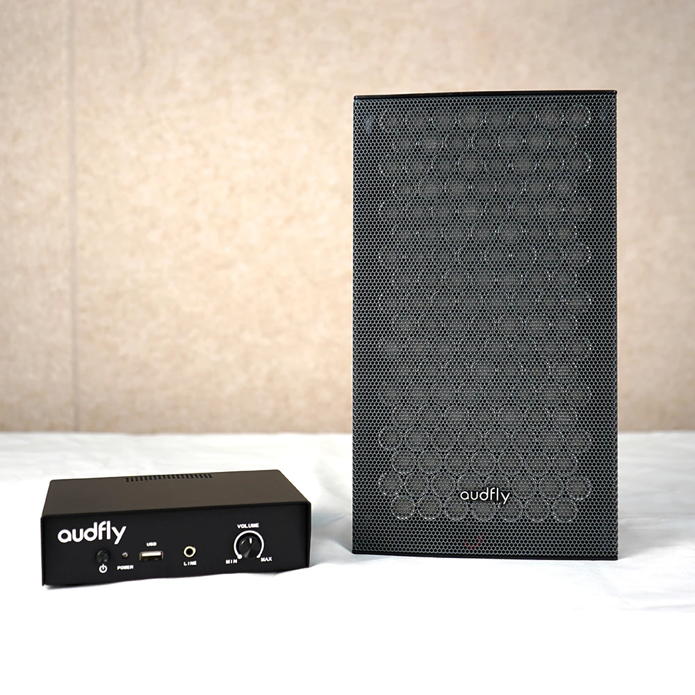 

Audfly High Frequency Ultrasonic Focused Sound Technology Parametric Directional Sound Speaker for museum