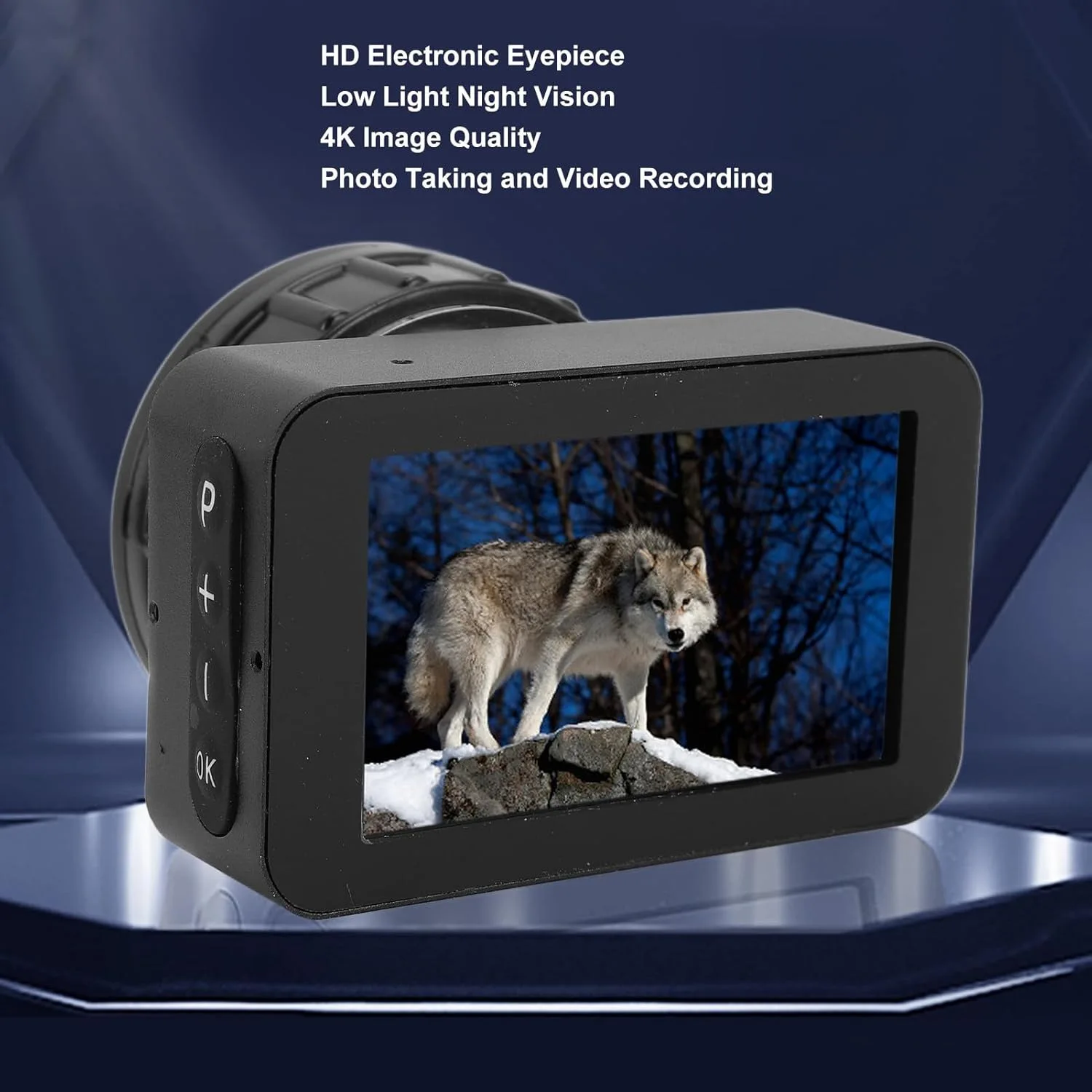 4K high definition pixel wireless electronic eyepiece 720 high definition night vision function under low light conditions