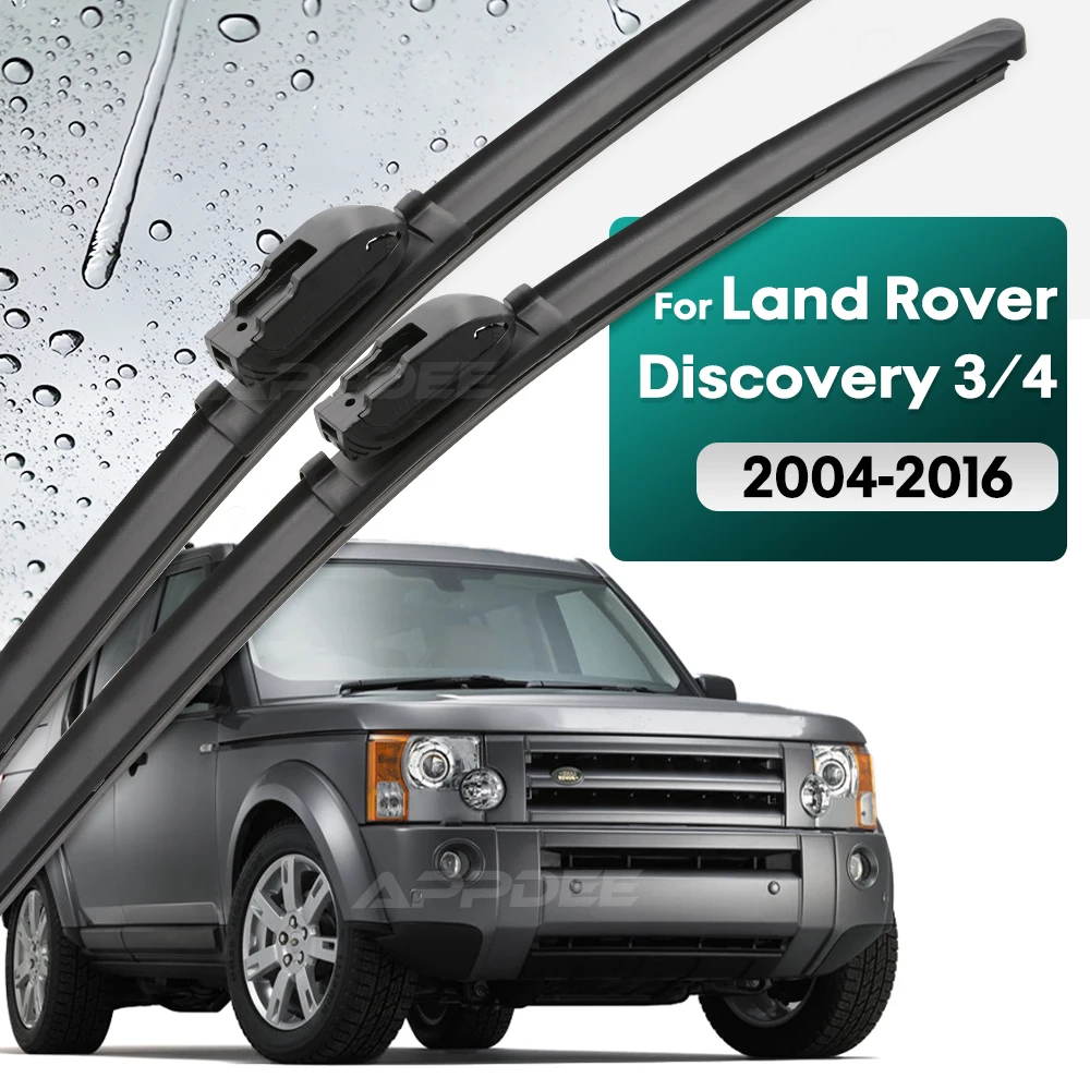 

Silicone & rubber Front Wiper Blades Set For L& Rover Discovery 3 / 4 LR3 LR4 2004 - 2016 Windshield Windscreen 22"+22"