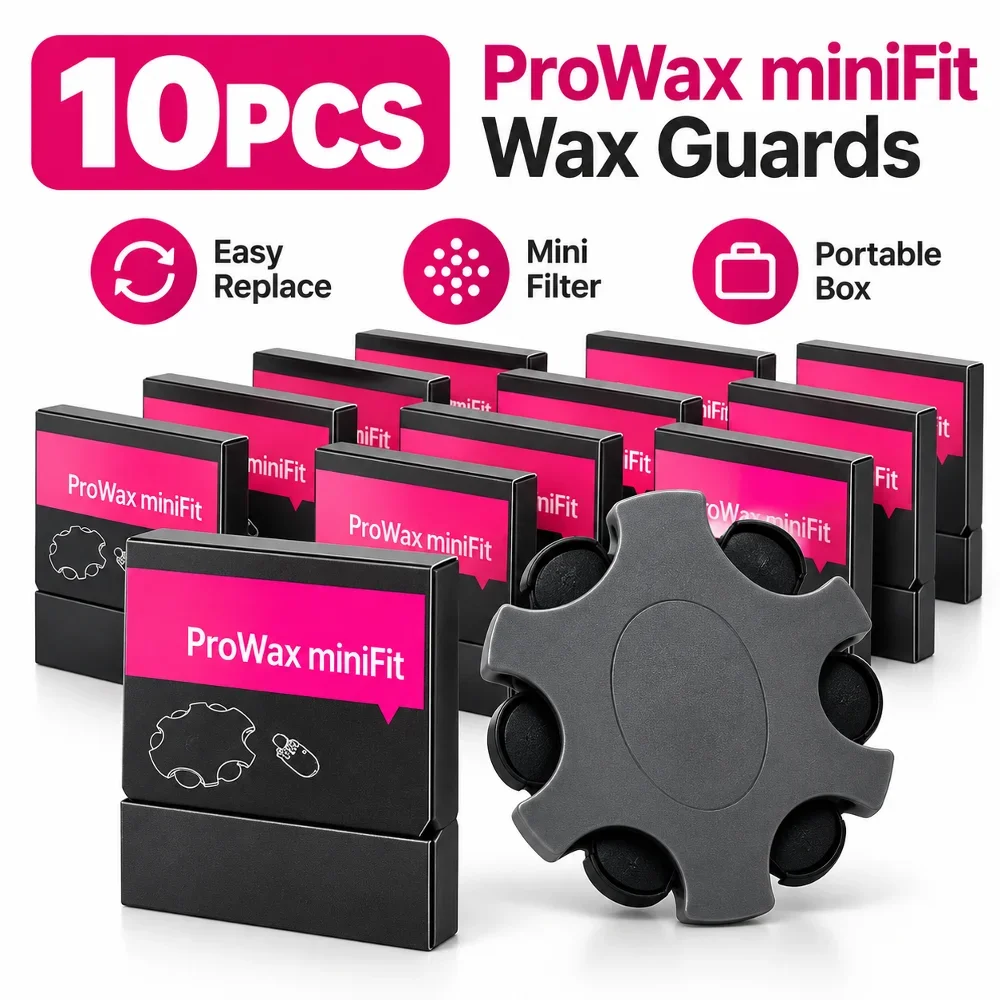 10 Sets ProWax Minifit Wax Guard Filters Replacement Hearing Aid Accessories Compatible with Oticon Minifit Hearing Aids