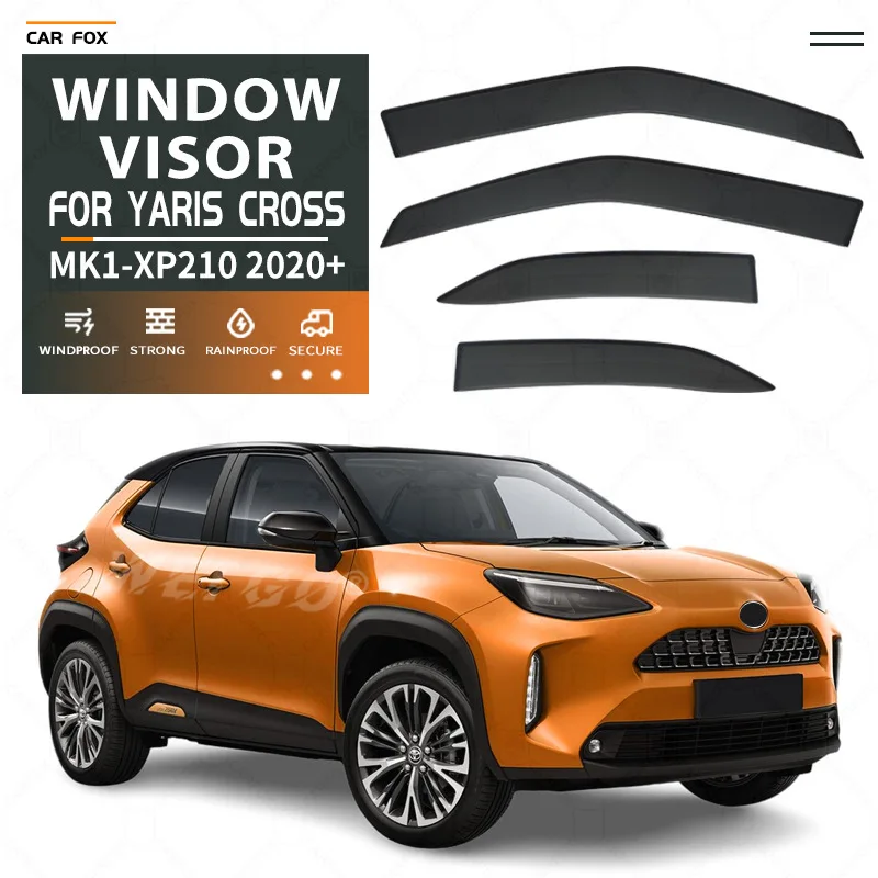

Для Toyota YARIS CROSS 2020+ Дефлекторы окон, навесы-козырьки, защита от дождя и солнца для боковых окон, автоаксессуары