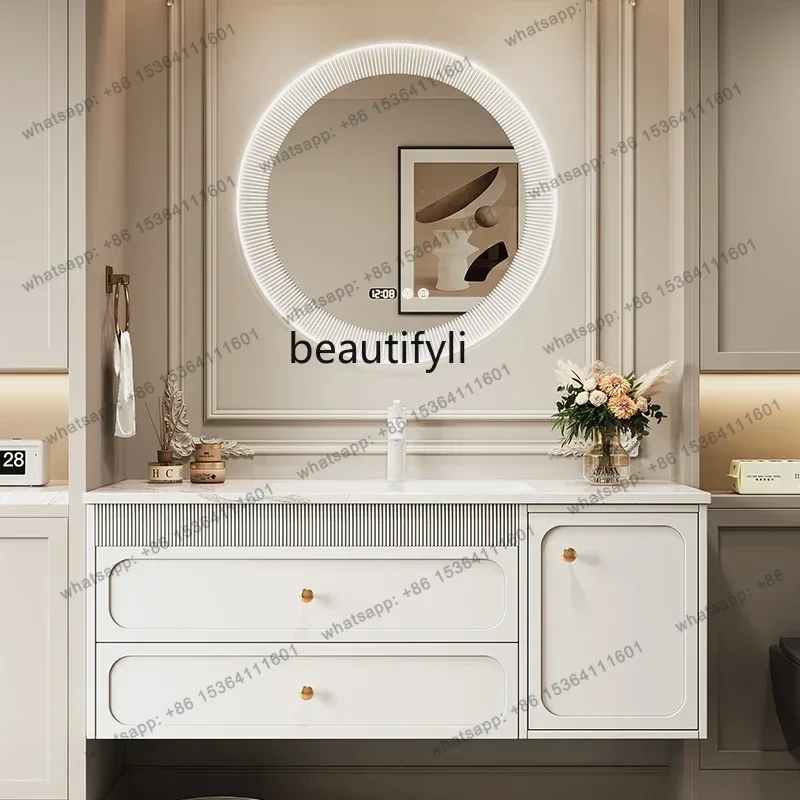 D30Ceramic Whole Washbin Bathroom Cabinet Bathroom Washbasin Wash Basin Light Luxury Washstand