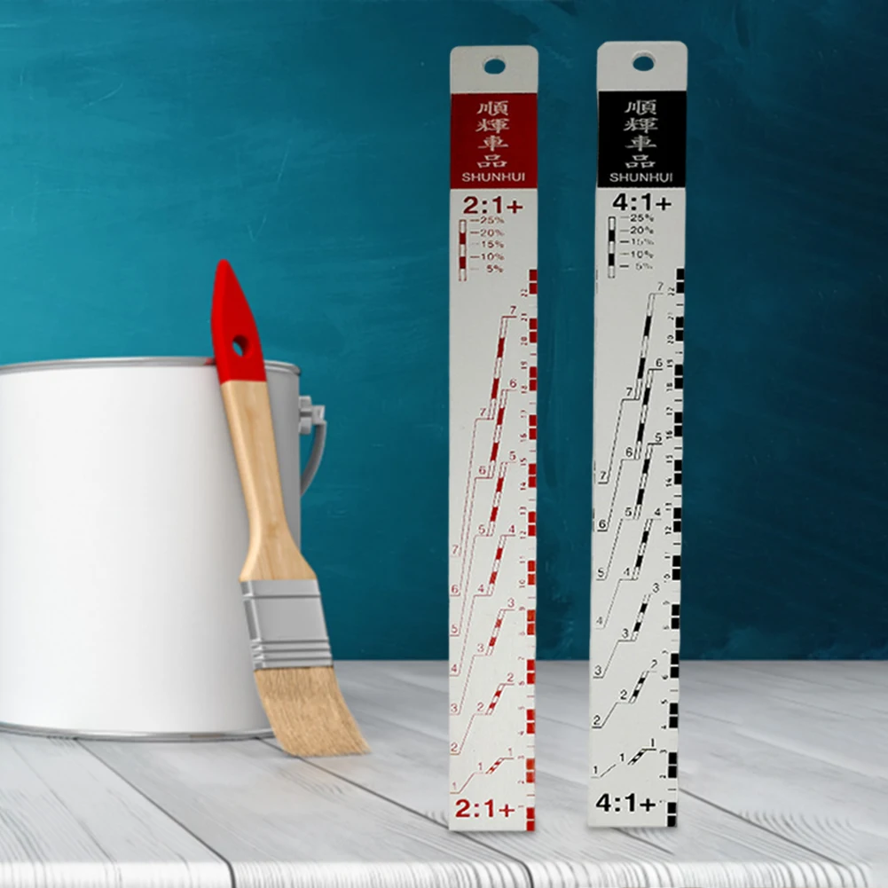 Paint Tool Ruler Kit Multifunctional Metal Standard Car Paint Ruler Accurate Measurements Ruler Paint Tool for Vehicle Painting