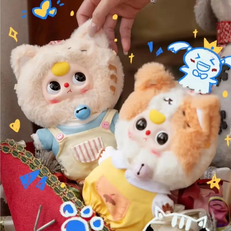 

Baby Three Kitten Wardrobe Series Plush Blind Box Cute Cat Doll Trendy Toys Bag Decoration Pendant Mystery Box Surprise Gifts