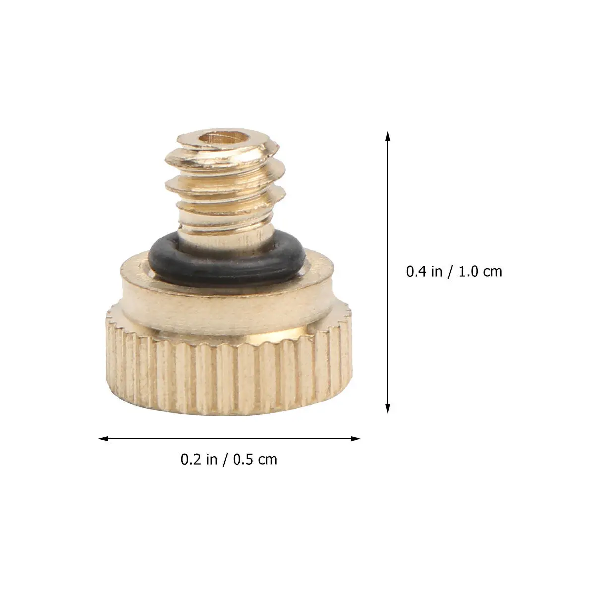 16Pcs Brass Misting Nozzles Lead-Free High Quality Nozzles for Outdoor Cooling System Greenhouse Landscaping Dust Control 3Mm