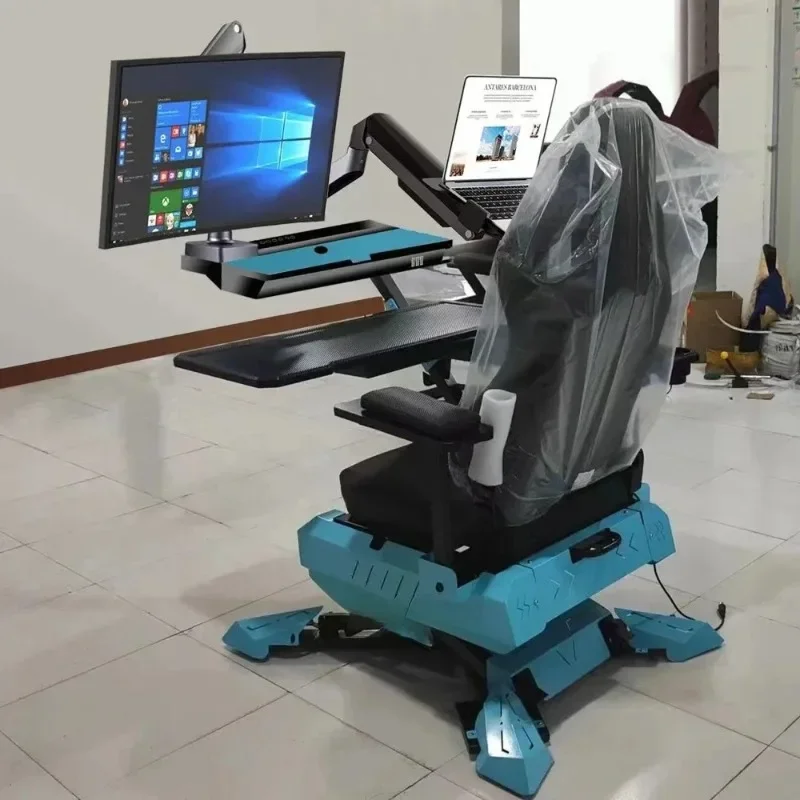 Ergonomic Reclining Cockpit Gaming Chair – Multifunctional for Office & Gaming (Monitors Not Included)