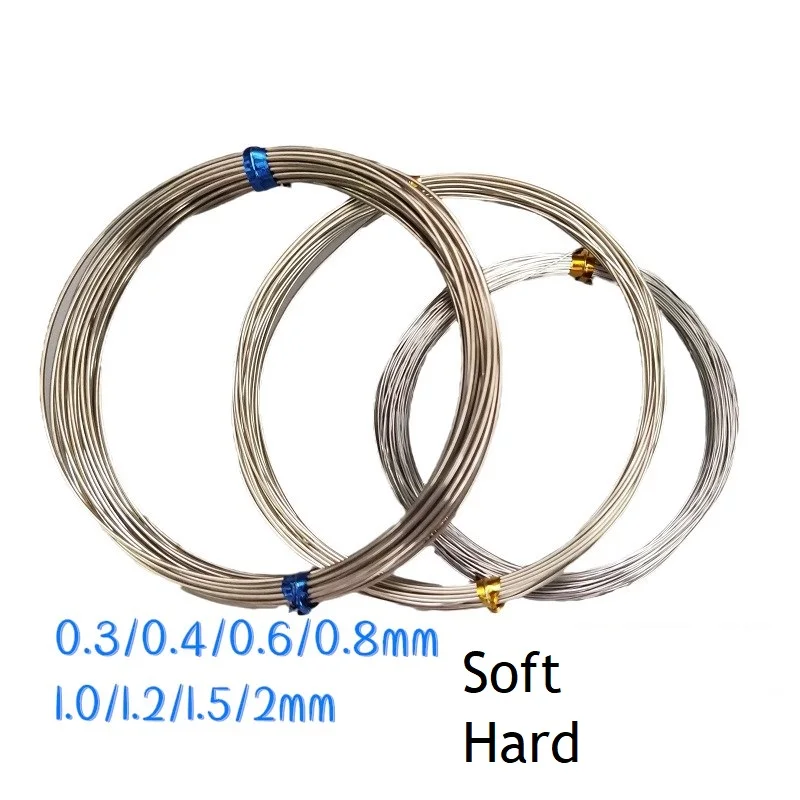 

0.3mm 0.4mm 0.6mm 0.8mm 1mm 1.2mm 1.5mm 2mm 2.5mm soft hard white copper brass Wire for Jewelry Beading Craft Work DIY